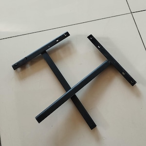 Heavy Duty Wall Mount Sink Brackets for Marble & Stone, Steel Floating Vanity Support