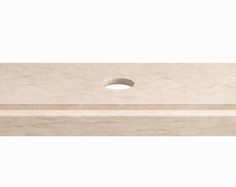 Special Order for Ana, Travertine Bathroom Vanity Top, Custom Design Sink Shelf