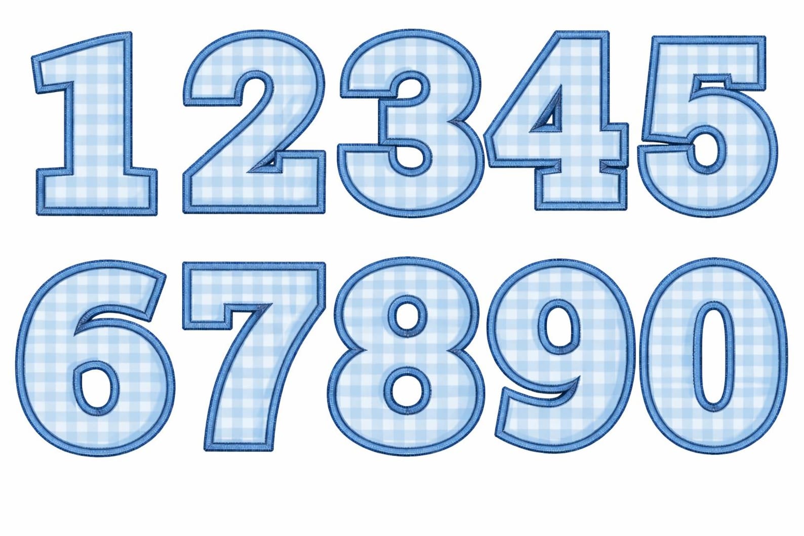 Applique Machine Embroidery Numbers (digital Download) - Etsy