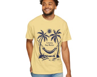 Camping Nap Master T-Shirt: Relaxed Vibe, Summer Adventures