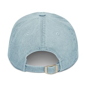 Fur Mama Denim Hat: Embroidered Dog Mom Cap image 4
