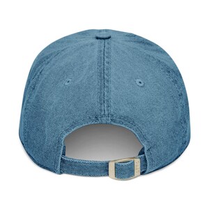 Fur Mama Denim Hat: Embroidered Dog Mom Cap image 6