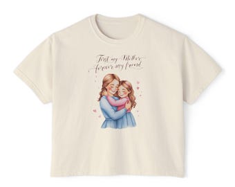 Mom & Me Women's Boxy Tee, Perfect Gift for Mother's Day, Cute Graphic T-Shirt, Family Bonding, Love and Affection