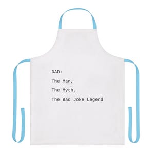 Grembiule personalizzato per papà, regalo di cucina "The Bad Joke Legend", grembiule da chef divertente per la festa del papà, accessorio da cucina, regalo per lui, riunione di famiglia immagine 4