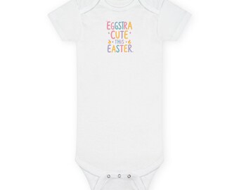 Easter Baby Bodysuit, Cute Easter Outfit, Organic Baby Onesie, Gift for New Parents, Infant Easter Clothing, Adorable Baby Wear