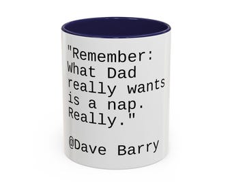 Taza de café con frase divertida para papá / Regalo para el Día del Padre