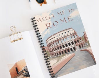 Rome Colosseum Spiral Notebook: Travel Journal, Art Sketchbook