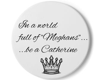Funny Quote Ceramic Coaster: Women Empowerment, Royal England Decor