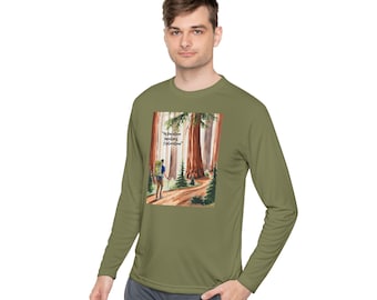 Nature-Inspired Long Sleeve Tee: Hiking, Adventure, Outdoors