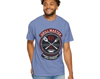 Grill Master T-Shirt, Perfect for BBQ Lovers, Father's Day, Cookouts, Gift for Him, Casual Wear, Day Off, Hiking, National Park, 4th of July