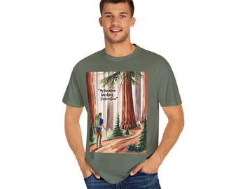Adventure T-shirt: Nature-Inspired Hiking Apparel, Eco-Friendly Cotton