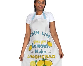 Limoncello Apron: Fun Lemon Kitchen Decor, Chef Gift