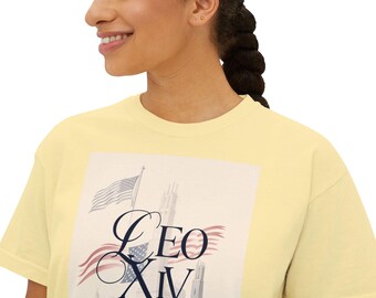 Vintage Style Boxy Tee: American Italy History Graphic T-Shirt