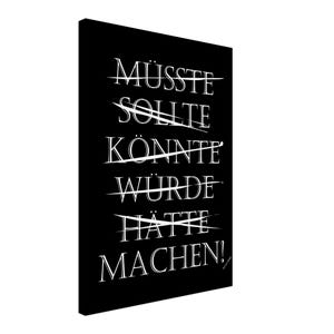 Motivational canvas &quot;DO&quot; Size: 50 x 70 cm | Statement on the wall | Doer wall decoration | Success mindset | by Norvia Design