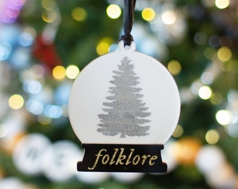 Folklore Snowglobe Ornaments - Eras Tour - Taylor Swift - Swiftmas Tree