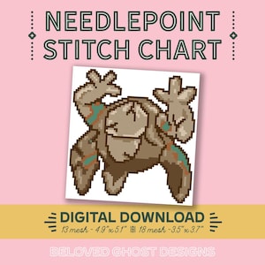 Schema per ricamo a punto croce di Rocky Alien – Fantascienza (Download digitale)