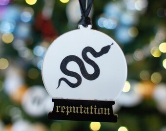 Reputation Snowglobe Ornaments - Eras Tour - Taylor Swift - Swiftmas Tree