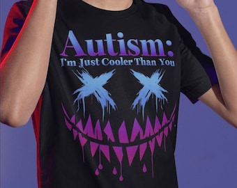 Zabawna koszulka z przesłaniem o autyzmie: Neurodiversity Pride Tee