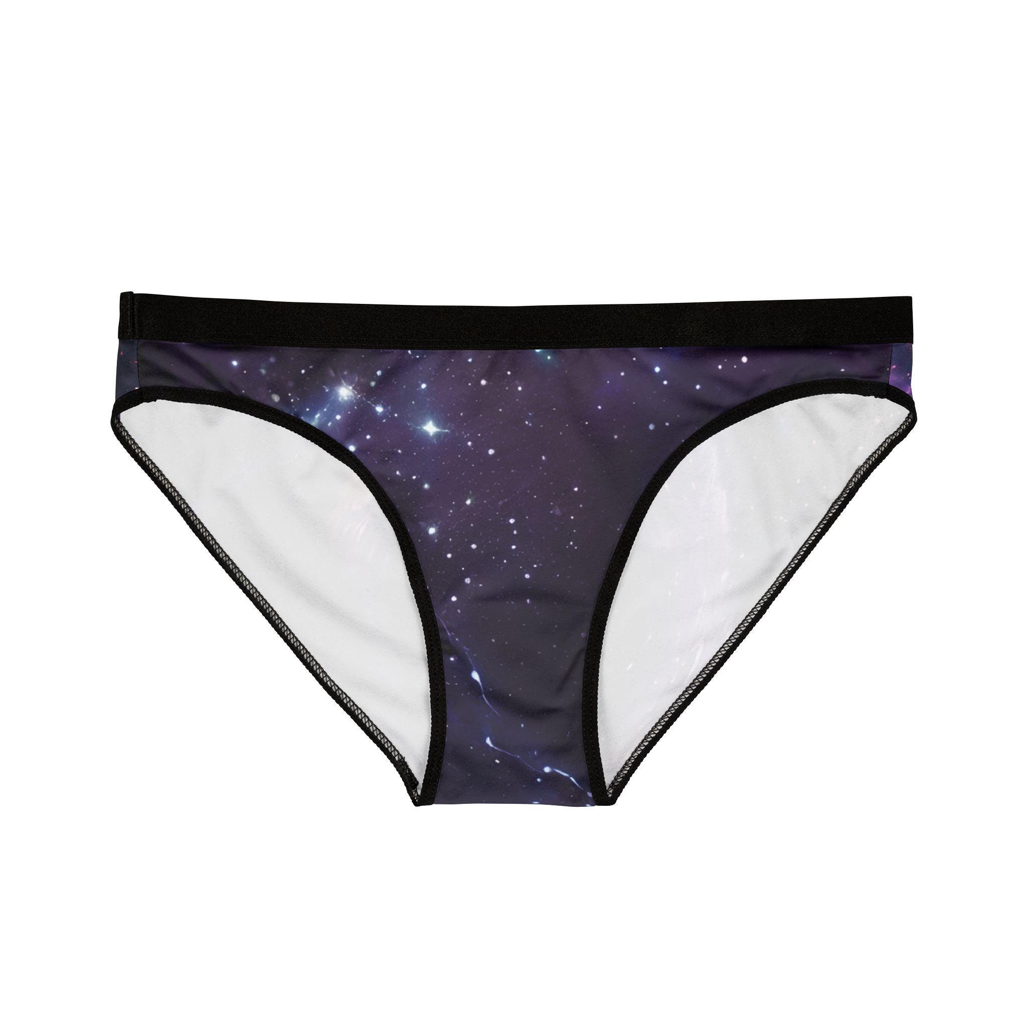 Black Hole Galaxy Print Underwear – Women's Celestial Lingerie - Etsy