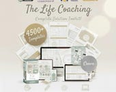 Life Coaching Branding Toolkit | 4500+ Canva Templates | Coaching Tools and Resources, Workbooks, Worksheets, Client Forms, Instagram posts