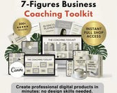 7-Figure Business Coaching Toolkit | Canva Templates for Coaches, Marketing, Social Media, Ebook, Business Planner, Client Onboarding