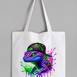 Colorful Lizard PNG Digital Download, Reptile Clipart, Cricut File, Urban T-Shirt Design, Pet Gift, Vinyl Decal, Street Art, Printable Decor image 7