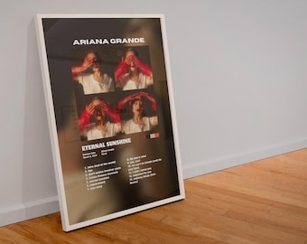 Ariana Grande Eternal Sunshine Album Cover Wall Art | Music Poster | Music Album Print | Aesthetic Room Decor | Fan Gift