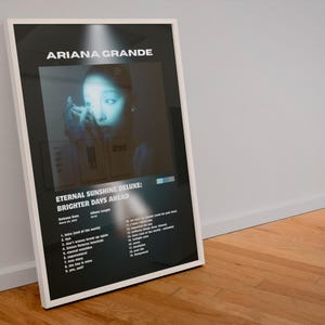 Ariana Grande Album Poster - Etsy