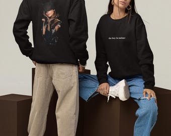The Boy is Mine Sweatshirt | Ariana Grande Sweatshirt | Ariana Grande Merch | Graphic Crewneck Sweatshirt | Fan Gift | Gift for Her