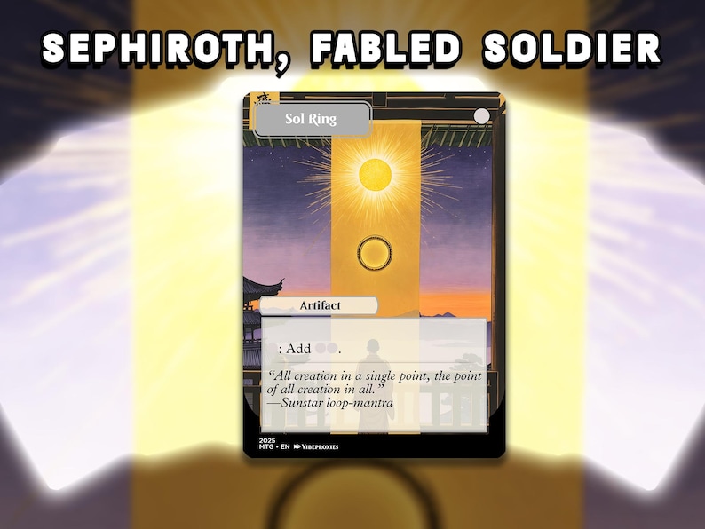 Sephiroth Fabled Soldier Mtg Proxy Commander Deck Custom 100 Card