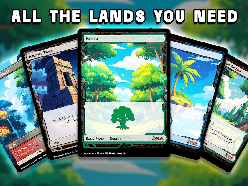 Adventure Time MTG Commander Deck - Custom 100 Card EDH Proxies - Etsy