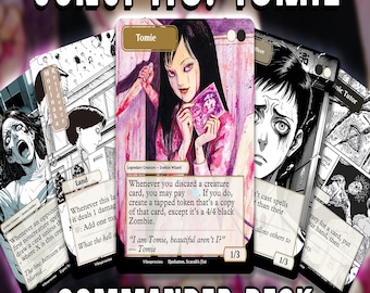 Junji Ito Tomie MTG Proxy Commander Deck - Custom 100 Card EDH