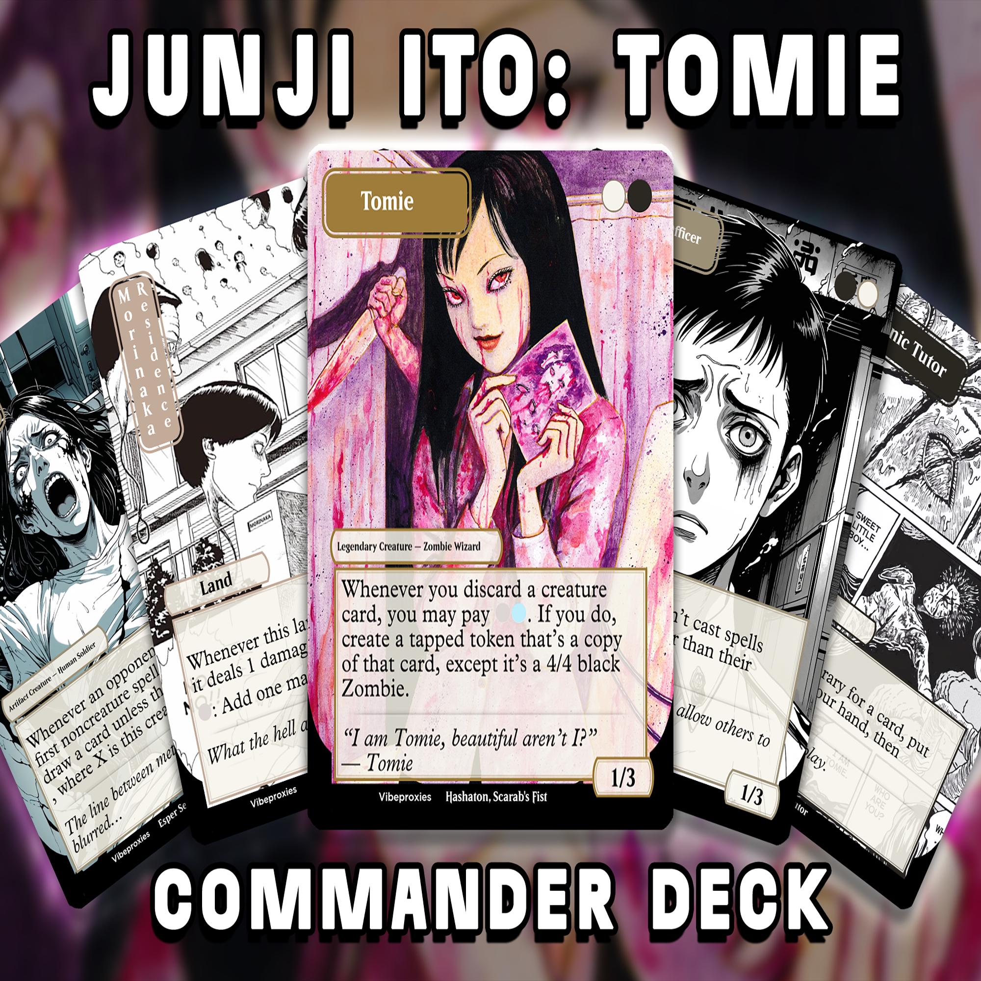 Junji Ito Tomie MTG Proxy Commander Deck - Custom 100 Card EDH