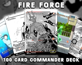 Fireforce Shinra Kusakabe MTG Proxy Commander Deck - Custom 100-Card Anime Magic The Gathering EDH