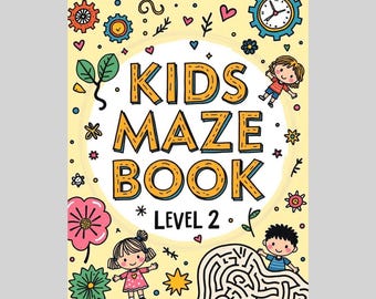 Maze Book for Kids PDF | Medium Level Mazes | Level 2 Printable