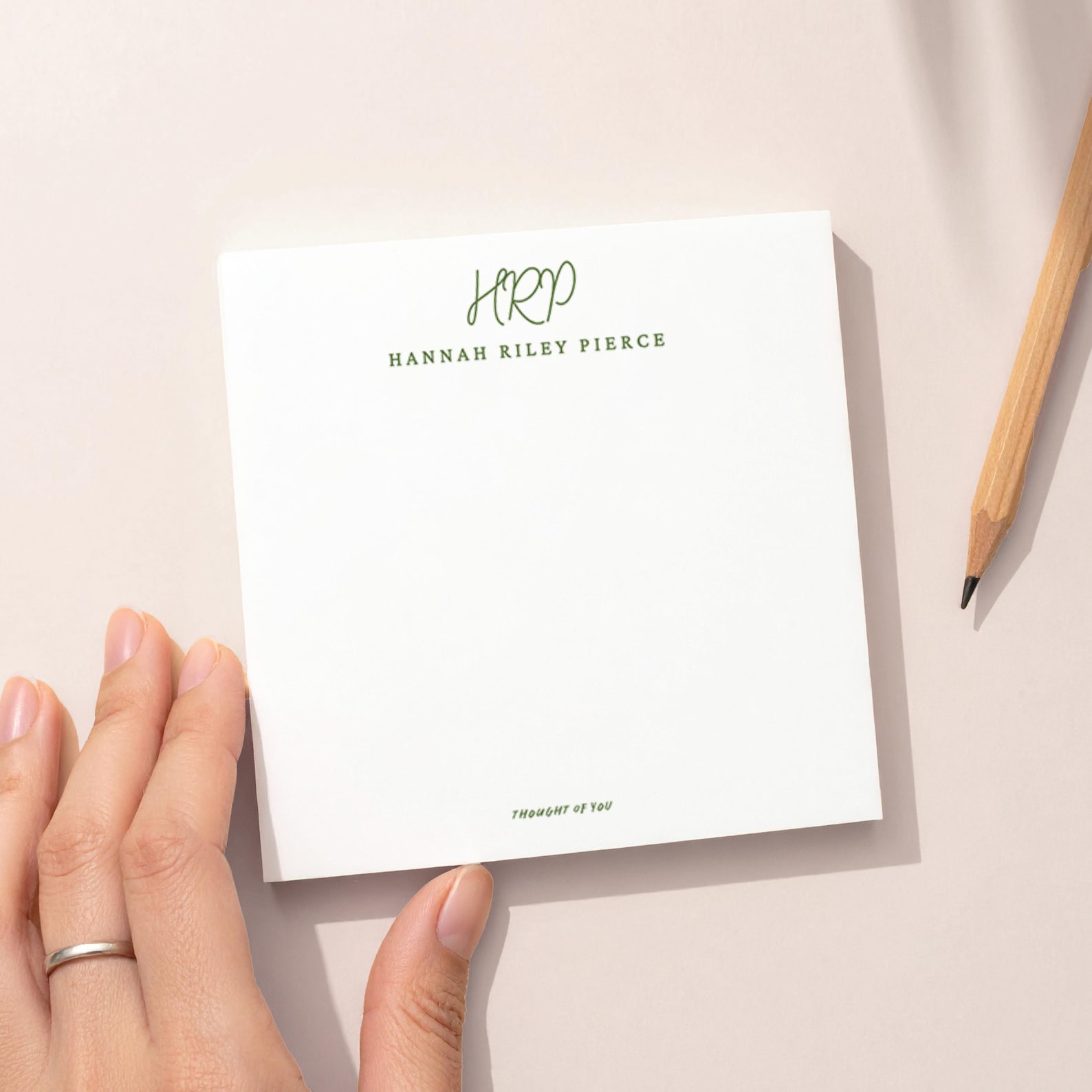 Personalized Monogram Name Sticky Notes: Custom Name Notepad - Etsy