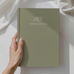 Personalized Monogram Name Hardcover Journal: Notebook Gift for Writers
