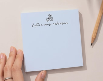 Personalized Future Mrs Sticky Notes: Custom Engagement Notepad