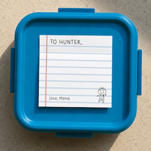 Personalized Lunchbox Sticky Notes: Dear Child Notepad-Style Notes for Back to School | Personalization | New Design | Exclusively on Etsy