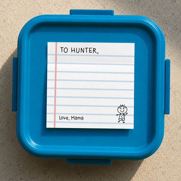 Personalized Lunchbox Sticky Notes: Dear Child Notepad-Style Notes for Back to School | Personalization | New Design | Exclusively on Etsy