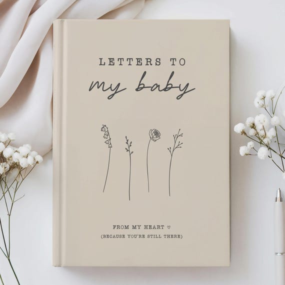 Grief Journal Miscarriage Gift for Mom: Letters to My Baby Hardcover Journal