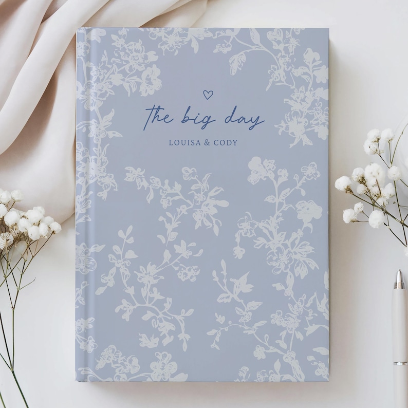 Engaged Journal Engagement Journal Gift for Bride: Personalized French Toile Wedding ...