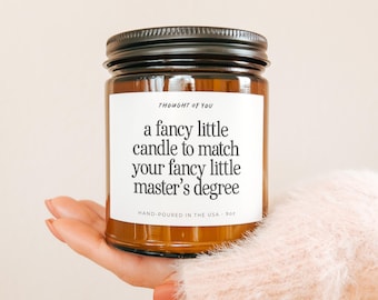Funny Master’s Degree Graduation Candle Gift