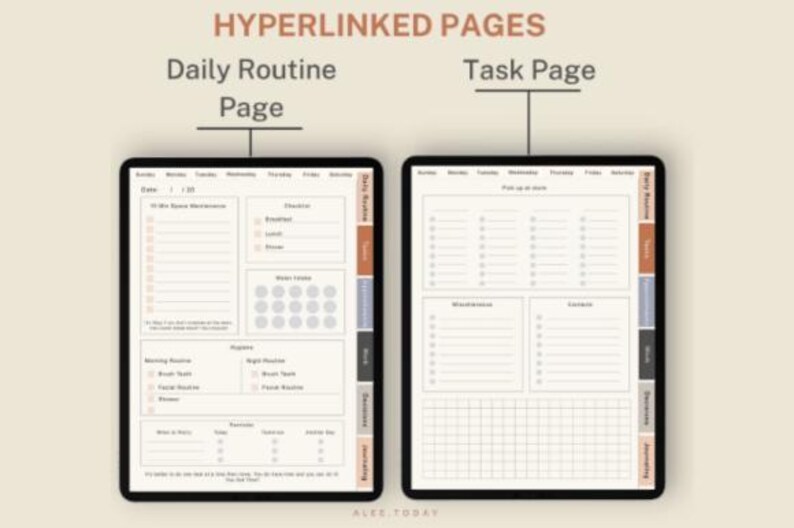 2026 ADHD Digital Planner, Hyperlinked Goodnotes iPad Planner (PDF) - Etsy