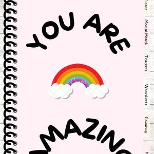 Mental Health Digital Planner, Wellness Planner, Self-Care Organizer, Mental Wellness Tool, Digital Journal, PDF Planner