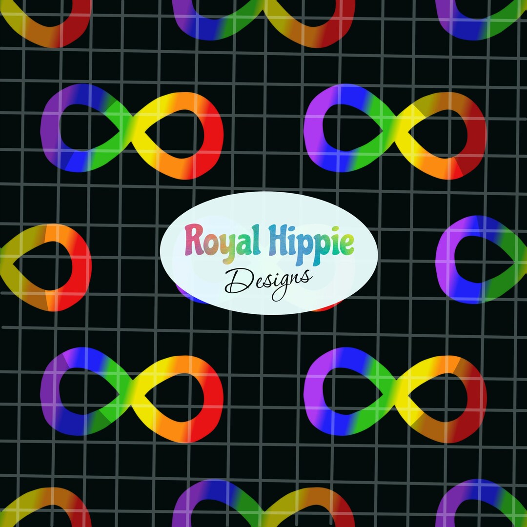 Autistic Rainbow Black Infinity Symbol Autism Awareness Autistic Pride ...