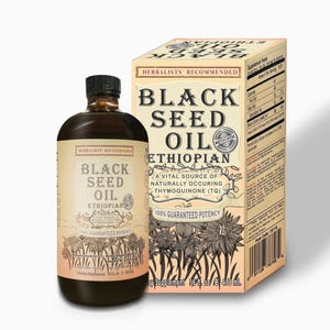 Organic Ethiopian Black Seed Oil Cold Pressed Kalonji Oil,Pure Nigella Sativa Plant-Based Wellness Oil,Vegan & High TQ 2.9% Pure Ethiopian
