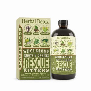 Wholesome Bitters / Tónico herbal de 8 días / Mezcla botánica con musgo marino, bardana, fucus y guanábana - 16 oz