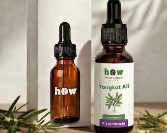 Organic Tongkat Ali Extract 1oz – Natural Herbal Energy, Vitality & Stamina Support (Liquid Tincture)