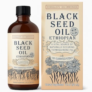 Black Seed Oil Ethiopian Organic Extra Virgin Best High Thymoquinone Black Cumin Seed Oil